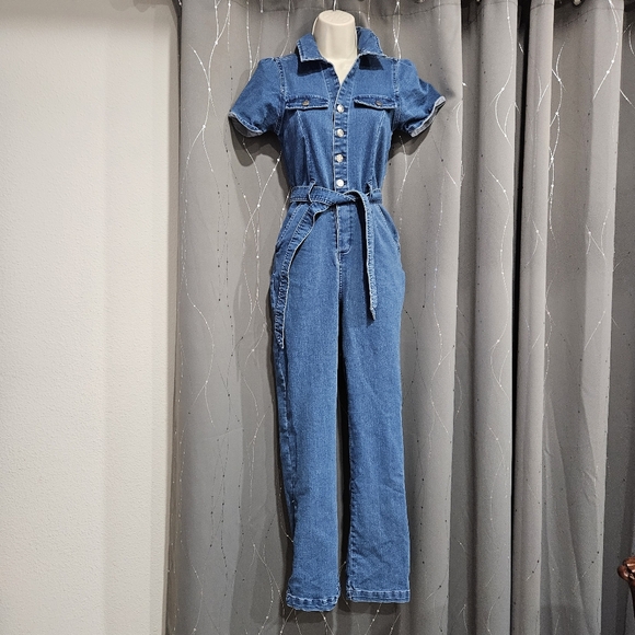 Hudson Jeans Blue Denim Jumpsuit - Picture 4 of 10